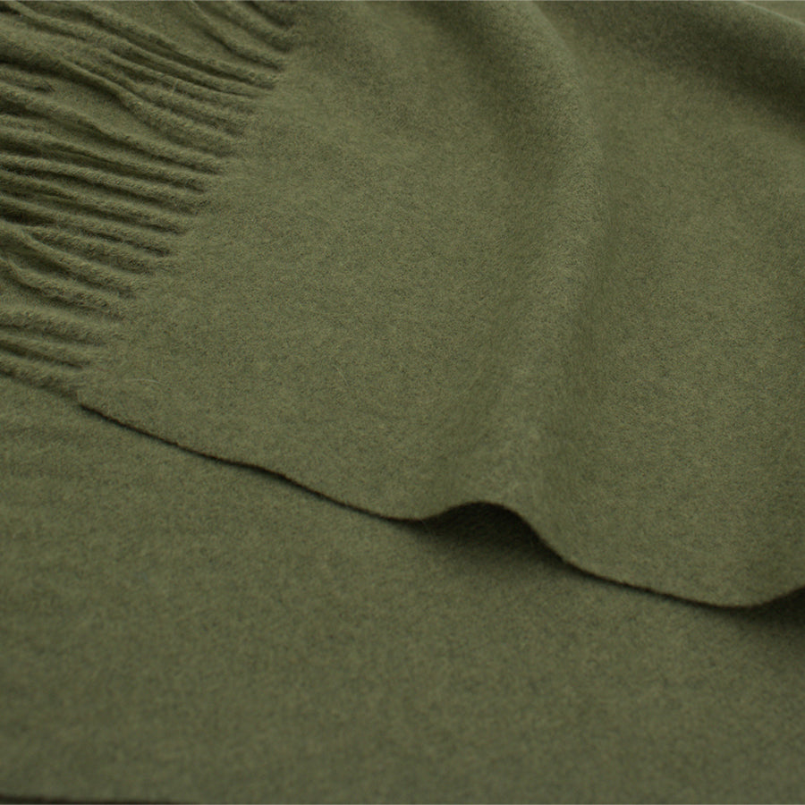 Soft Plain Thinner Wide Winter Scarf