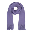 Soft Plain Thinner Wide Winter Scarf