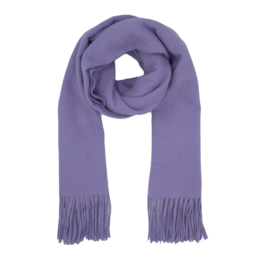 Soft Plain Thinner Wide Winter Scarf
