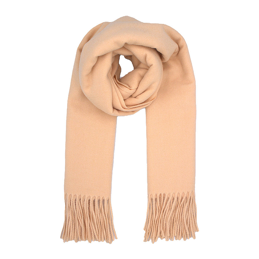 Soft Plain Thinner Wide Winter Scarf