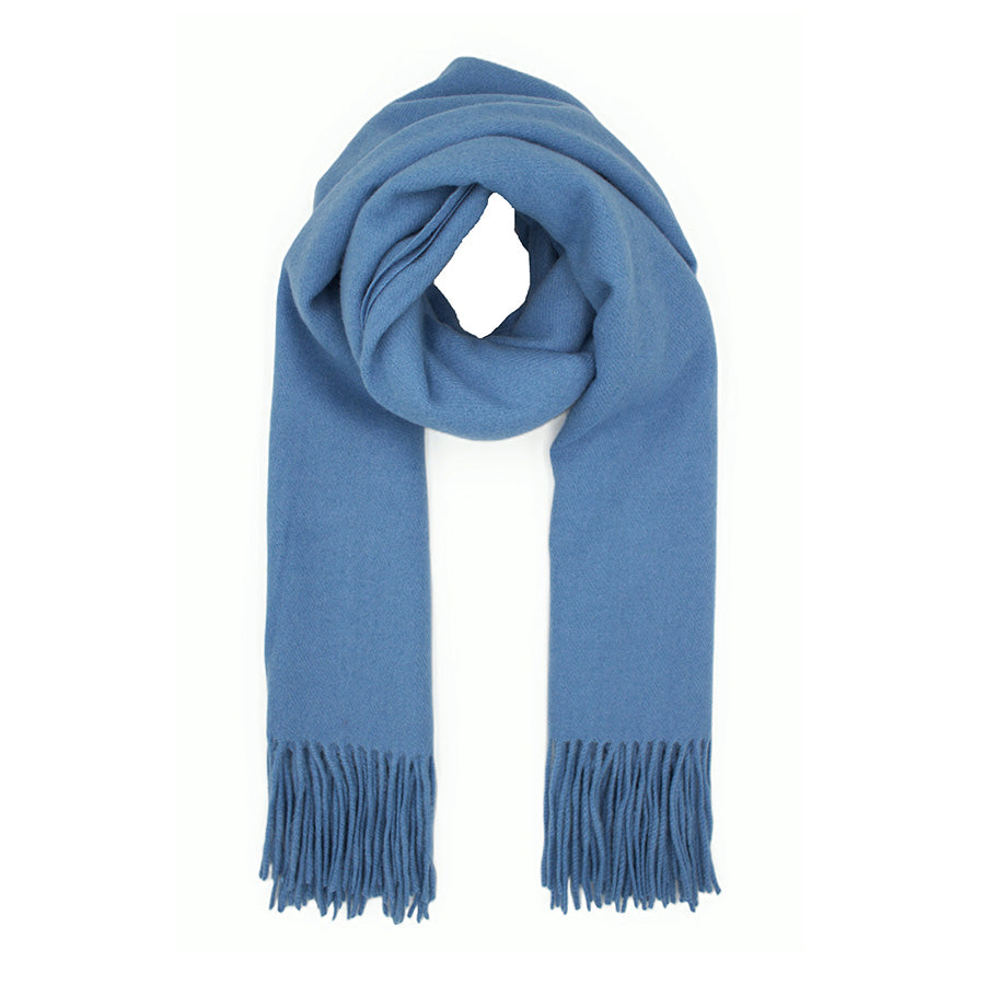 Soft Plain Thinner Wide Winter Scarf