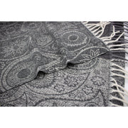 Dual Tone Paisley Printed Pashmina with Tassels