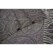 Dual Tone Paisley Printed Pashmina with Tassels