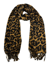 Long Leopard Print Thinsulate Scarf