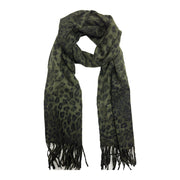 Long Leopard Print Thinsulate Scarf