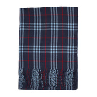 Winter Checkered Scarf, Soft Cashmere Feel Plaid Neck Warmer