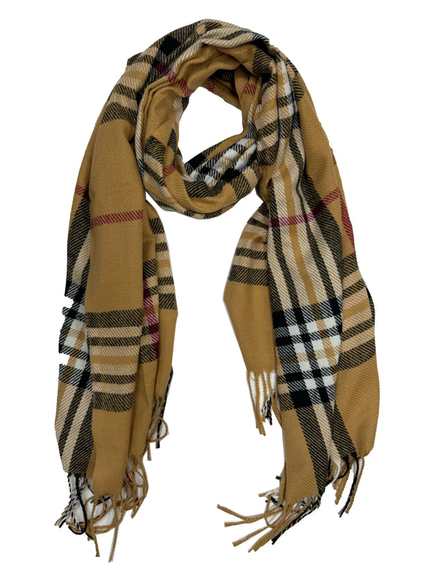 Classic Checkered Winter Scarf
