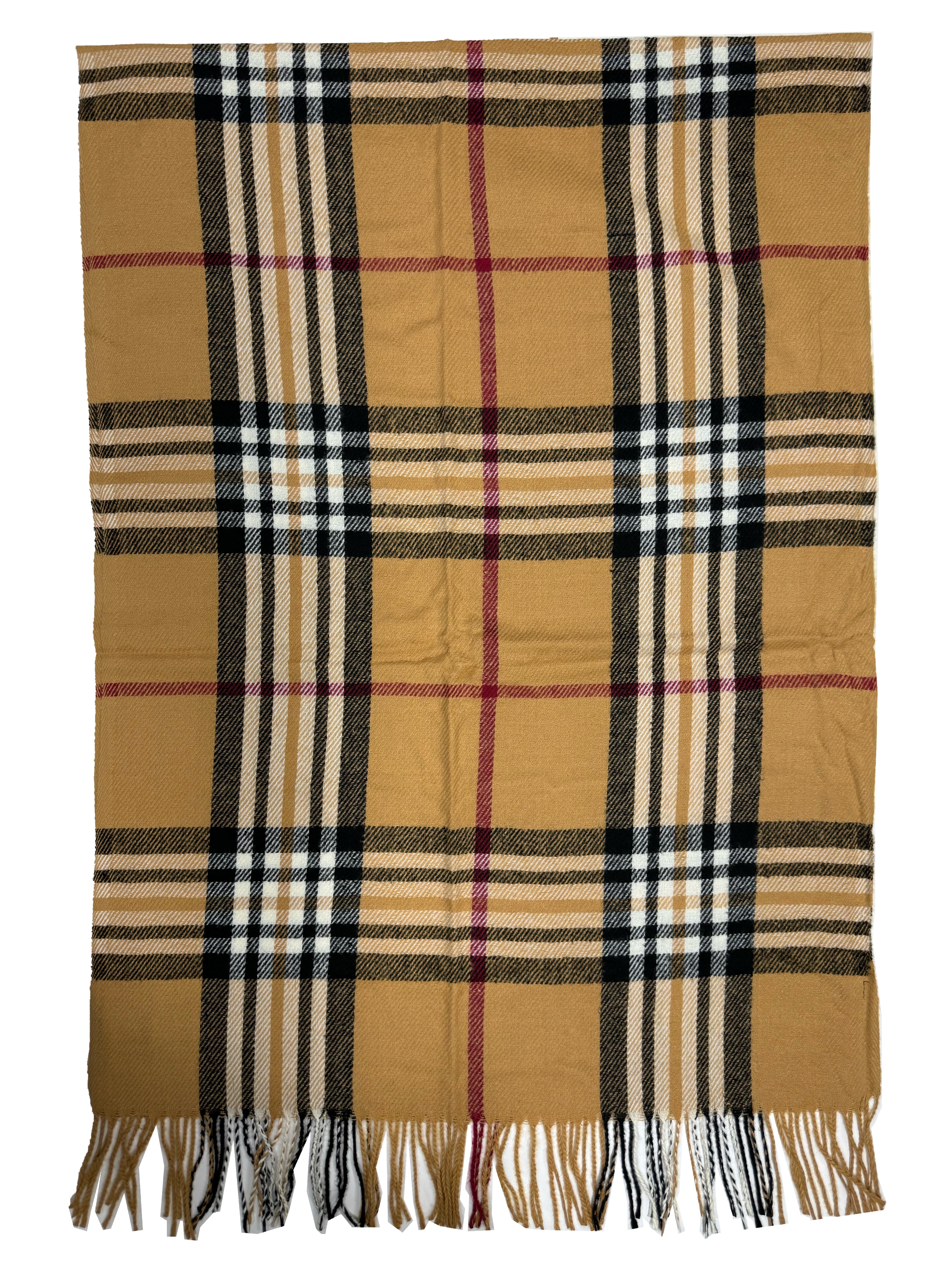 Classic Checkered Winter Scarf