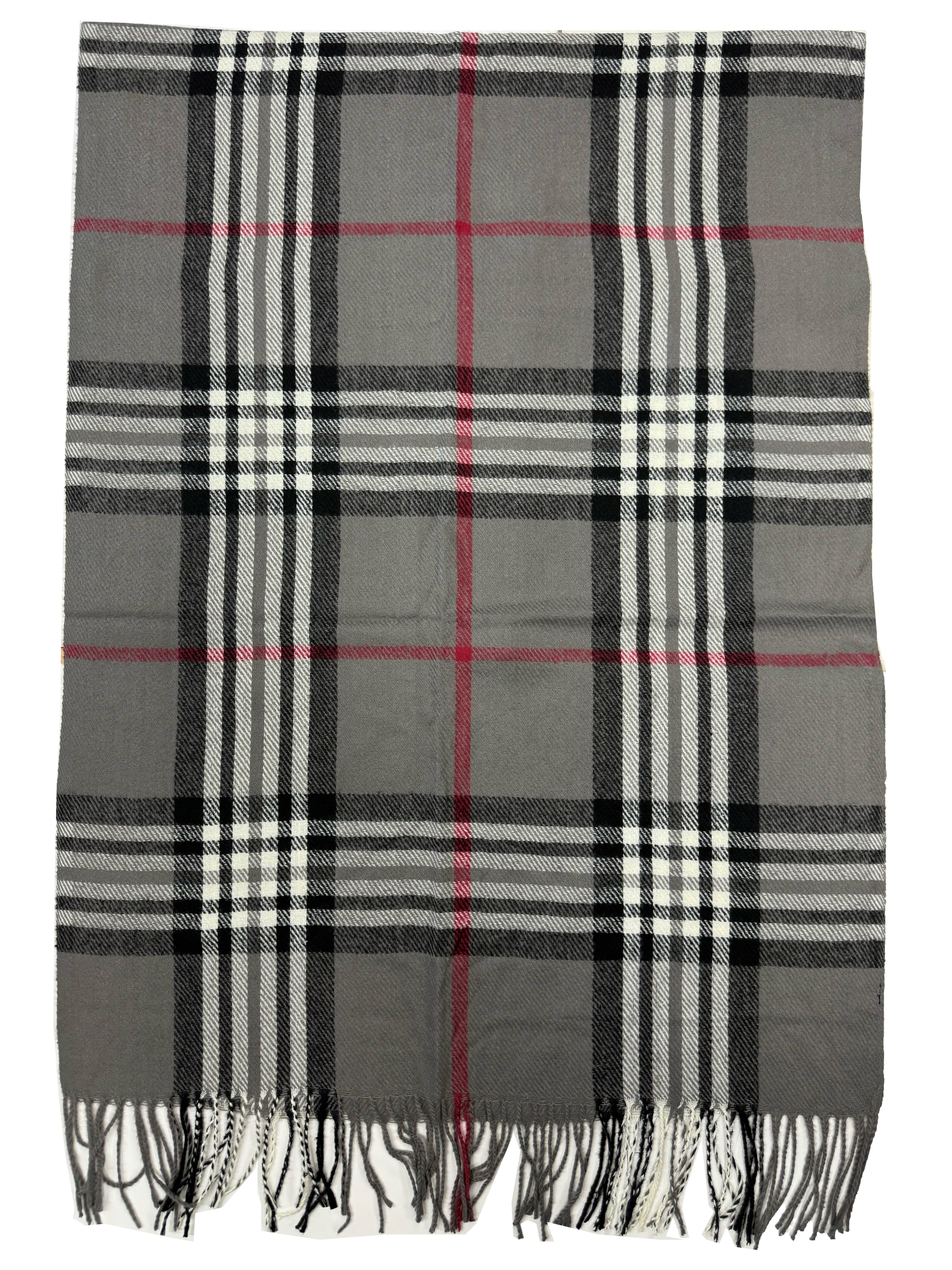 Classic Checkered Winter Scarf