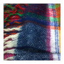 Fluffy Multicoloured Tartan Winter Checkered Scarf with Tassels
