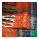 Fluffy Multicoloured Tartan Winter Checkered Scarf with Tassels