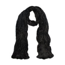 Velvet Long Narrow Crinkled Scarf
