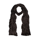 Velvet Long Narrow Crinkled Scarf