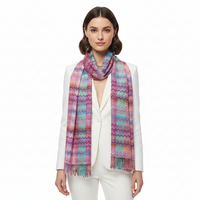 Chevron Coloured Printed Pashmina