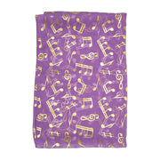 Musical Note Gold Foil Print Scarf