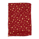 Star Print Chiffon Scarf