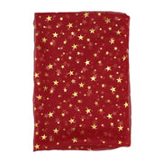 Star Print Chiffon Scarf