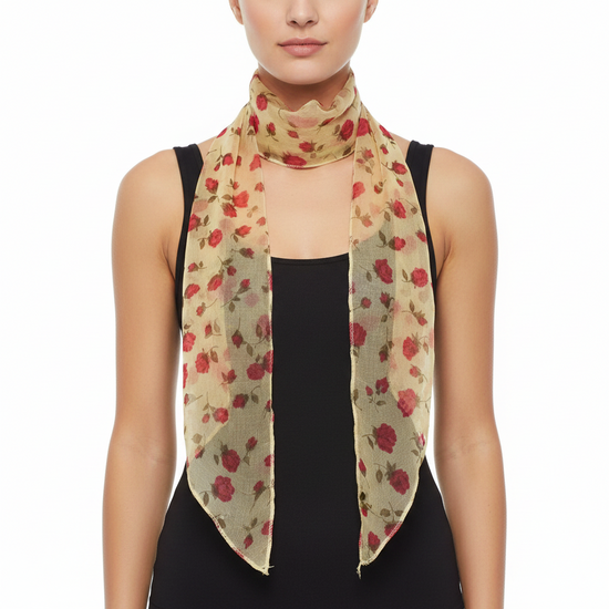 Flower Print on White Sash (3 in 1)