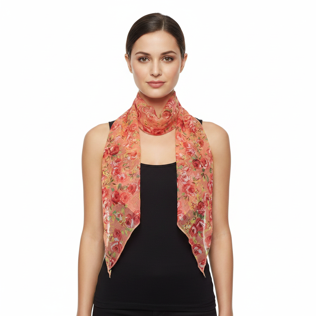 Flower Print on Pink Sash (3 in 1)