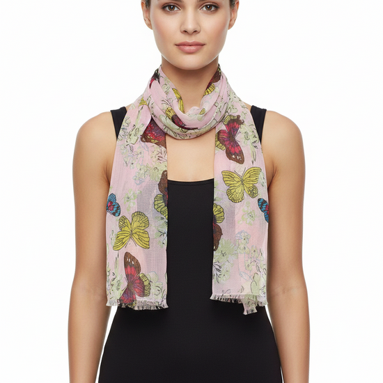 Butterfly Print on Pink Sash (3 in 1)