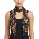 Flower Print on Black Sash (3 in 1)