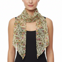 Flower Print on Cream Sash (3 in 1)