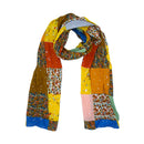 Floral Geometric Soft Vintage Scarf