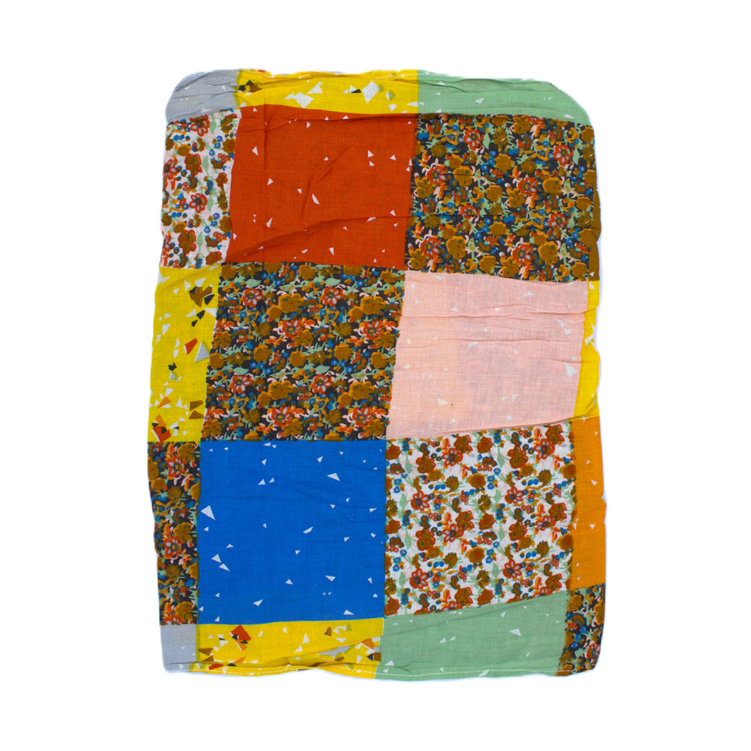 Floral Geometric Soft Vintage Scarf