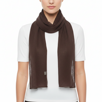Brown Chiffon Scarf