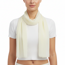 Cream Chiffon Scarf