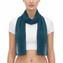 Dark Teal Chiffon Scarf