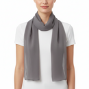 Grey Chiffon Scarf