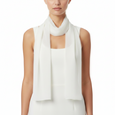 Off White Chiffon Scarf