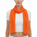 Orange Chiffon Scarves