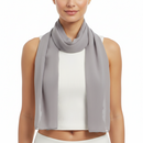 Silver Chiffon Scarf