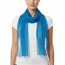 Teal Chiffon Scarf