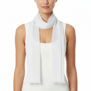 White Chiffon Scarf