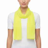 Yellow Chiffon Scarf