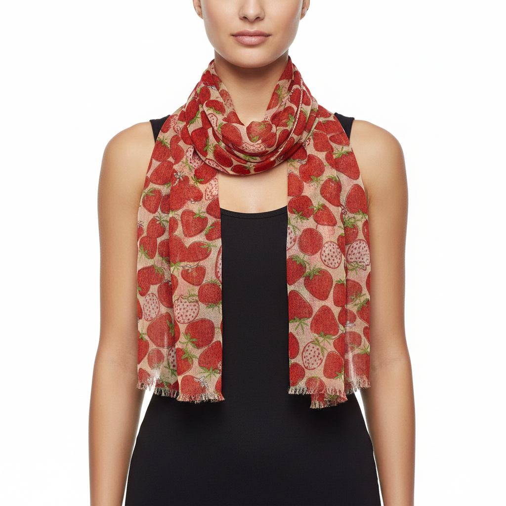 Strawberry Print on Sash (3 in 1)