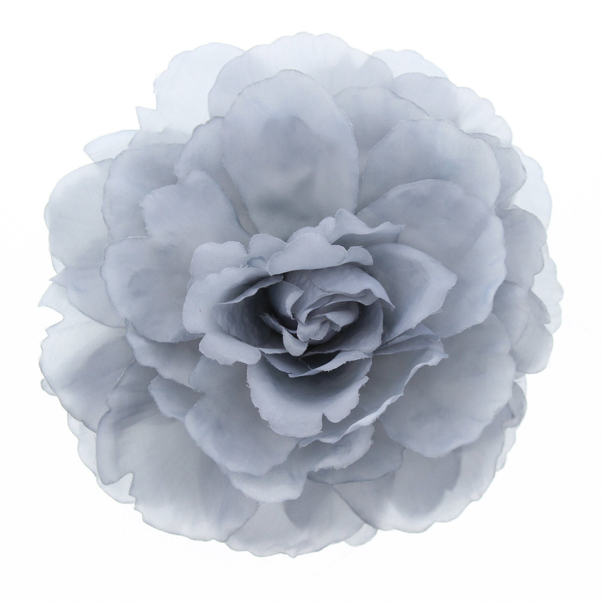 Large Flat Rose on Concord Clip & Brooch Hair Pin