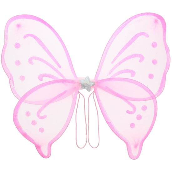Large Baby Pink Glitter Butterfly Wings