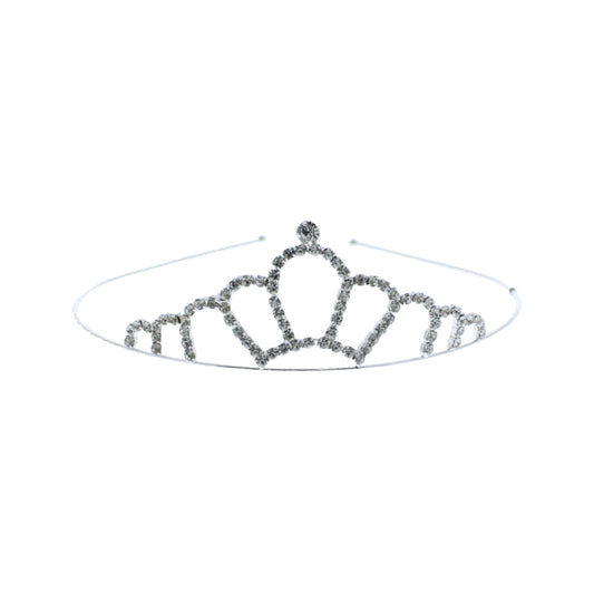 Silver Diamante Stone Tiara