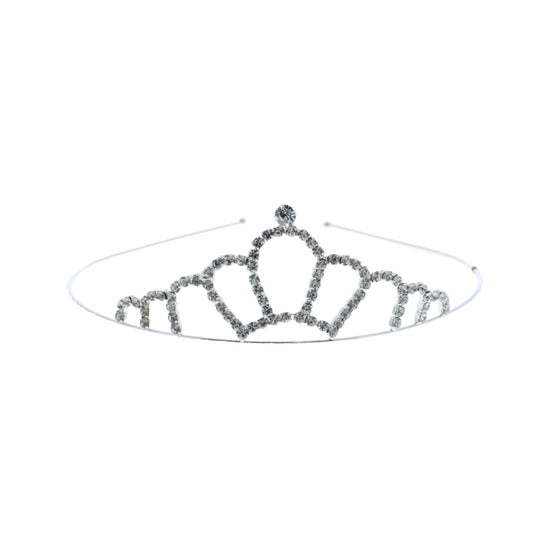 Silver Diamante Stone Sparkly Tiara
