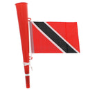 Red Woofer Horn with Trinidad & Tobago Flag