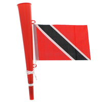 Red Woofer Horn with Trinidad & Tobago Flag