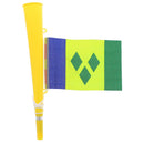Yellow Woofer Horn with St. Vincent & the Grenadines Flag