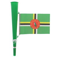 Green Woofer Horn with Dominica Flag