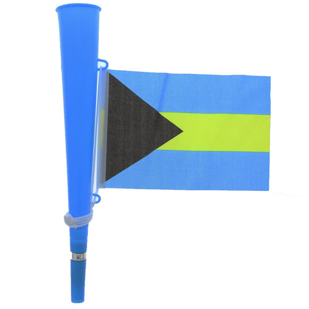 Blue Woofer Horn with Bahamas Flag