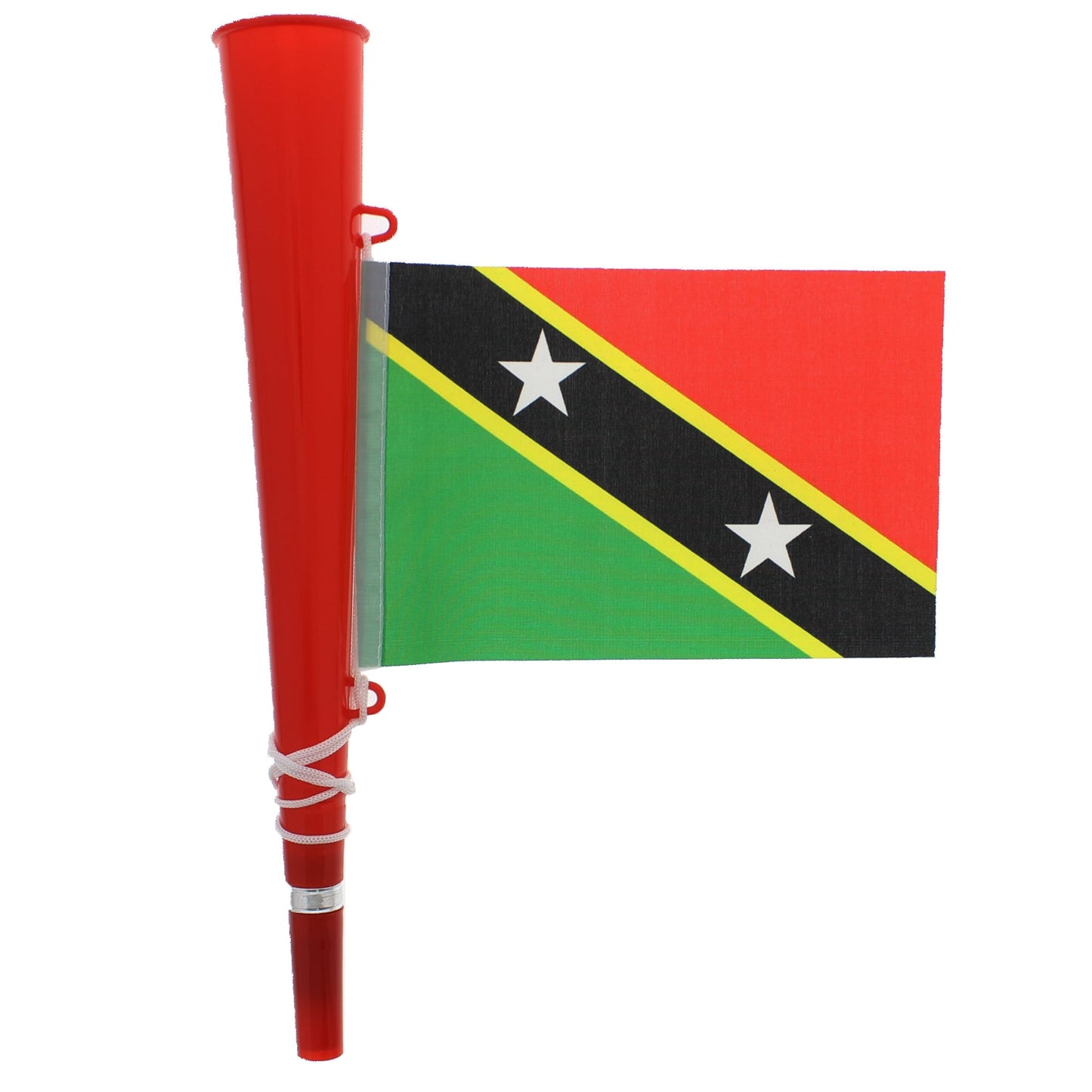 Red Woofer Horn with St. Kitts & Nevis Flag