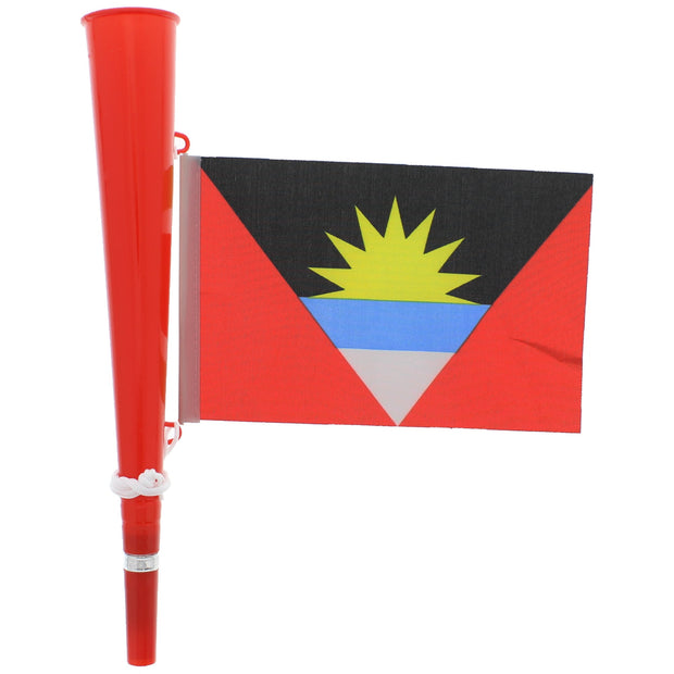 Red Woofer Horn with Antigua Flag